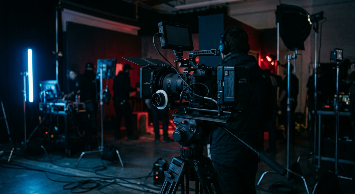 Producción de video multicámara en set